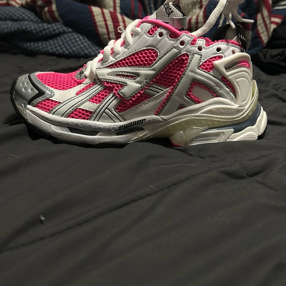 Balenciaga Pink and White Runners